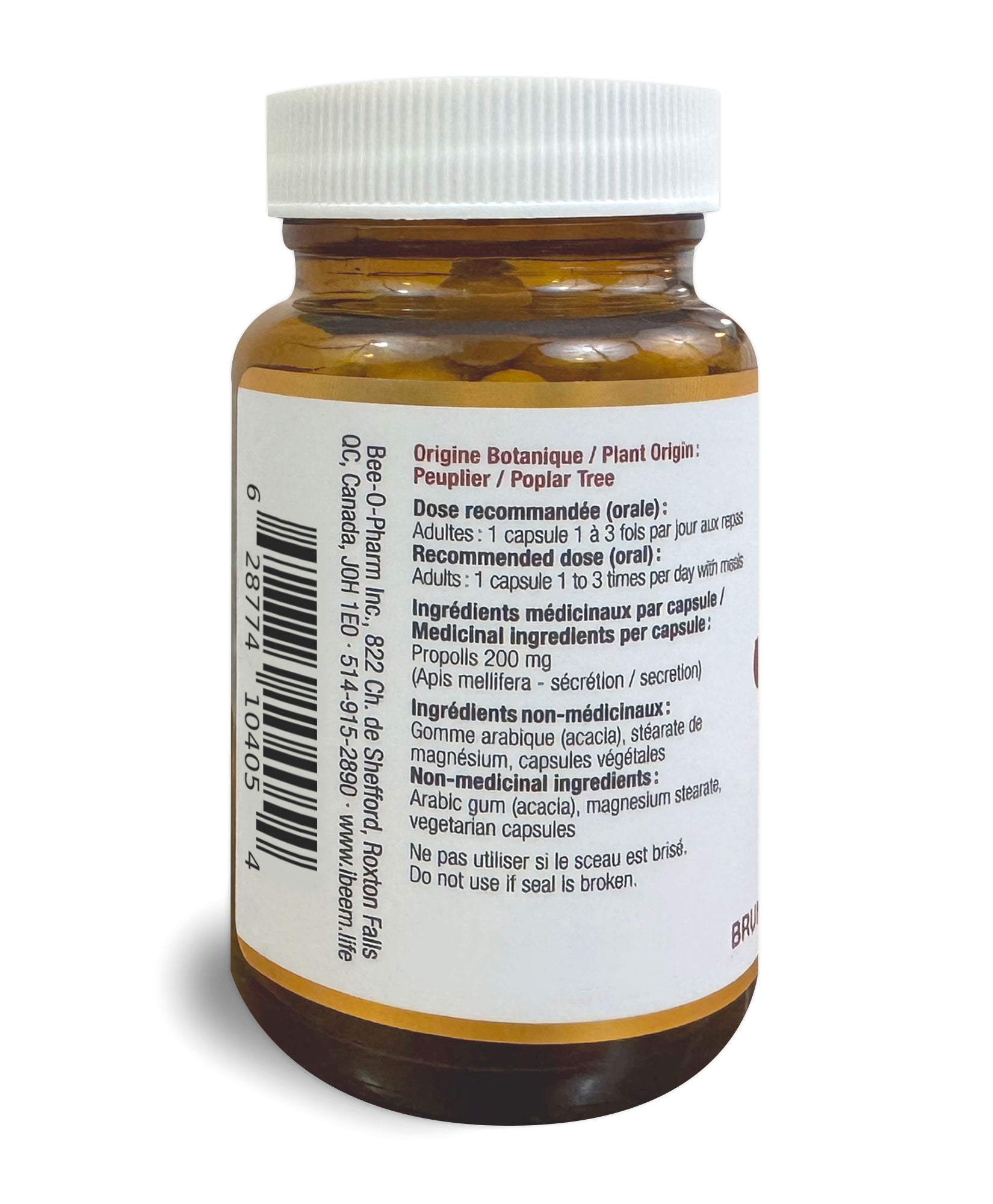 Gélules de Propolis Brune de Peuplier