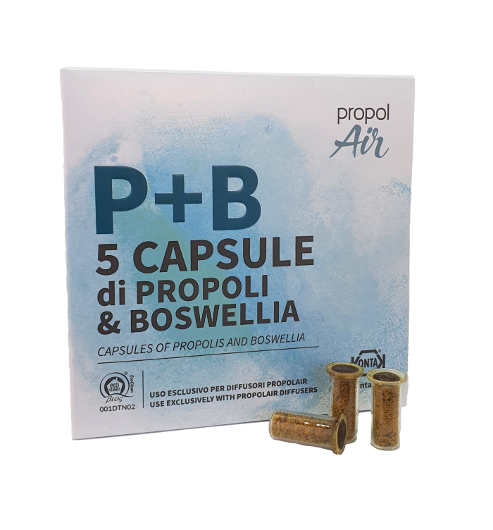 Propolis + Boswellia Capsules (5 per package - Propolair diffuser cartridges)