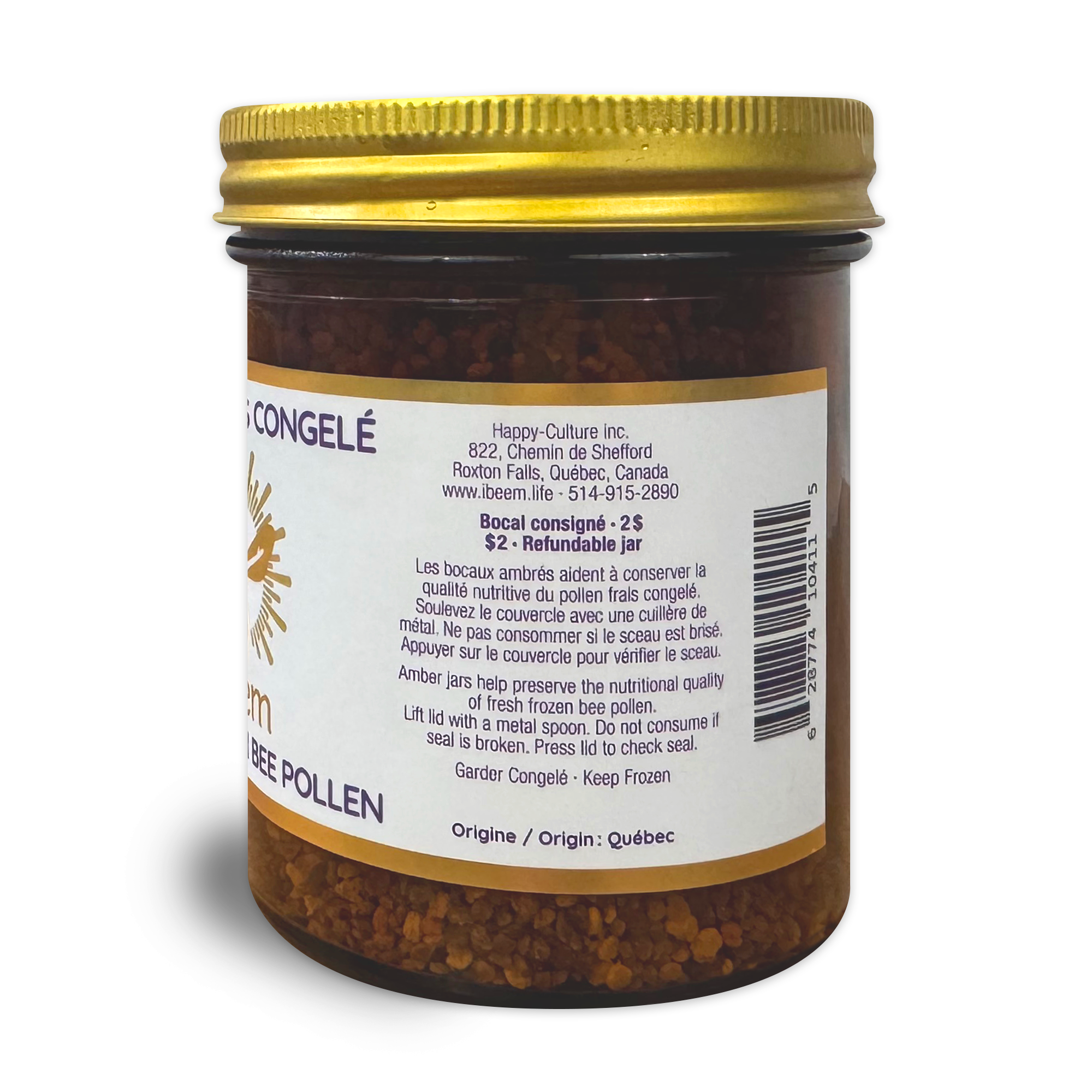 Fresh Frozen Multi Floral Bee Pollen from Quebec