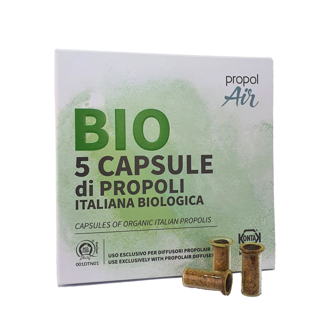 Organic Propolis Capsules (5 per package - Propolair diffuser cartridges)