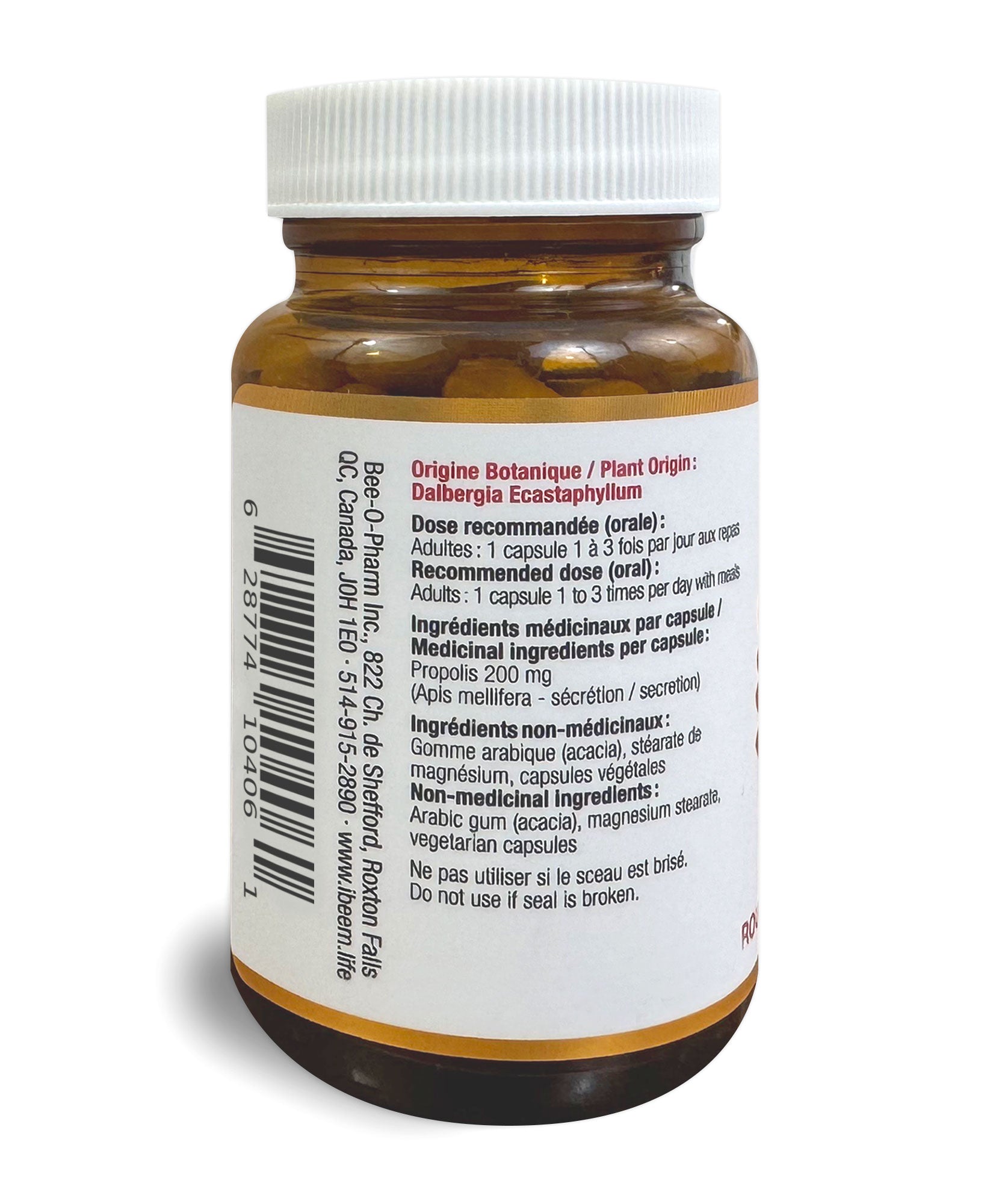 Red Propolis Capsules from Dalbergia Ecastaphyllum